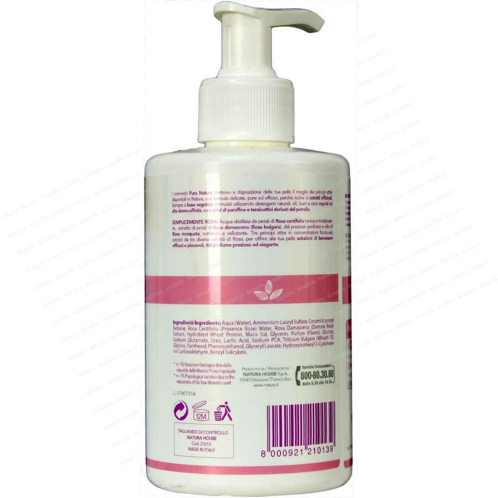 Sapone liquido 300ml Simply rose - immagine 2