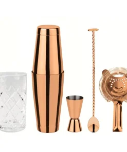 Crystal Set Mixology In Acciaio Inox Set 5 Pz