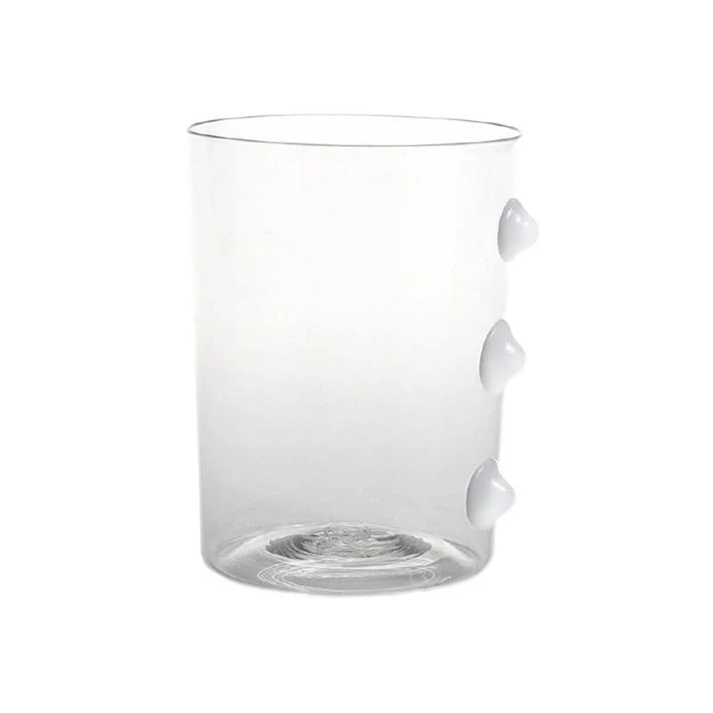 37 cl - Petoni Bicchiere Acqua 3 Punti Verticali in Vetro Borosilicato - Set 6 Pezzi