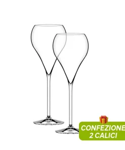 38 cl - Grand Balloon Calice Flute in Vetro - Set 2 Pezzi
