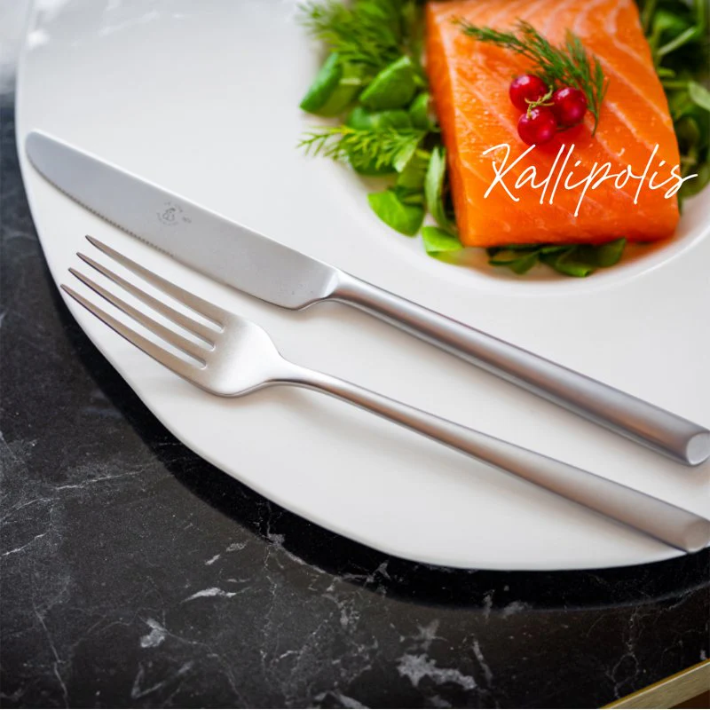 Kallipolis Forchetta Tavola In Acciaio Inox - Set 12 Pz - immagine 2