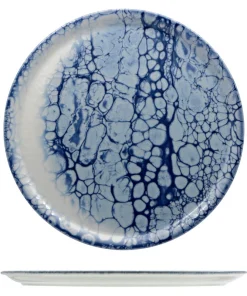 33 cm - Bubble Piatto Pizza In Porcellana - Set 6 Pz