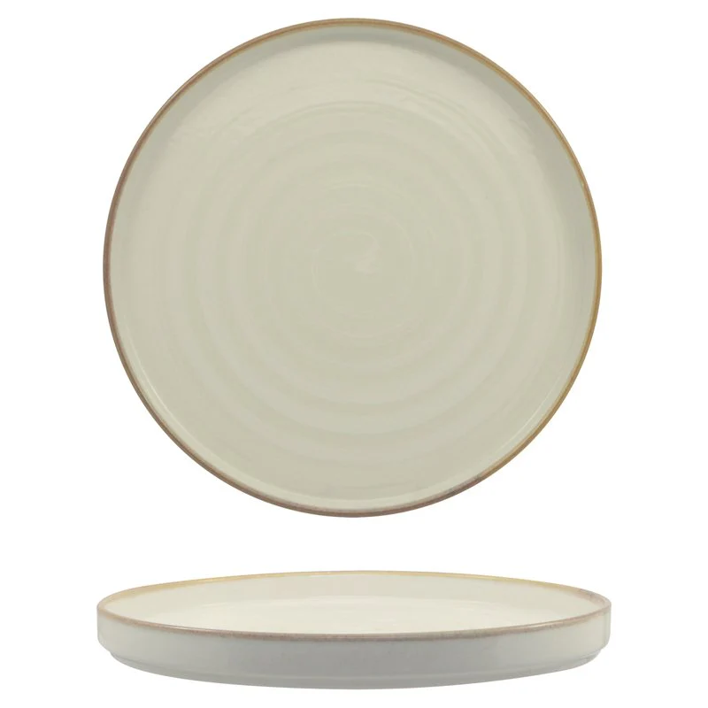 28 cm - Vortex Piatto Piano In Porcellana - Set 6 Pz - immagine 2