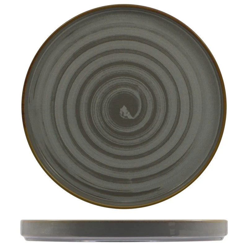 28 cm - Vortex Piatto Piano In Porcellana - Set 6 Pz - immagine 4