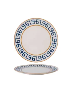 20 cm - Dedalo Piatto Frutta Dessert In Porcellana - Set 6 Pz