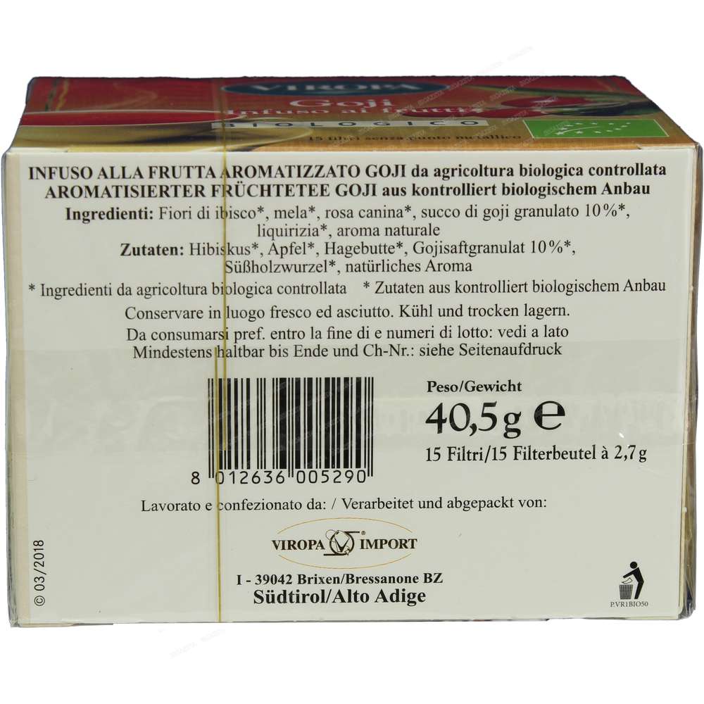 Viropa Goji bacche bio 15 filtri - immagine 4