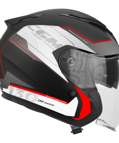 Casco jet CGM 136S DNA DAYTONA Apache Nero/Rosso opaco
