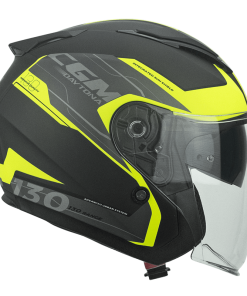 Casco jet CGM 136S DNA DAYTONA Apache Nero/Giallo Fluo