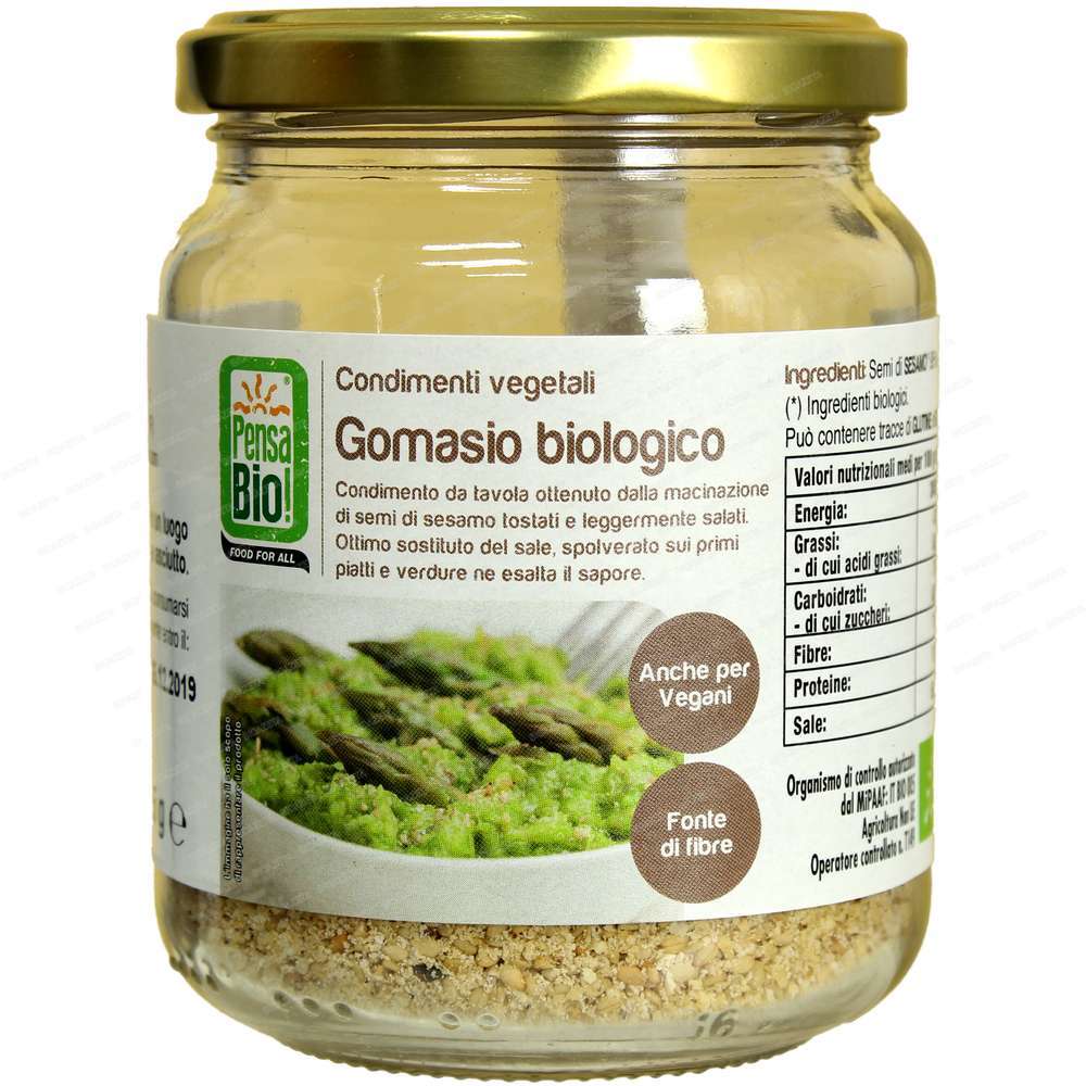 Gomasio bio in vetro 125g Pensa bio