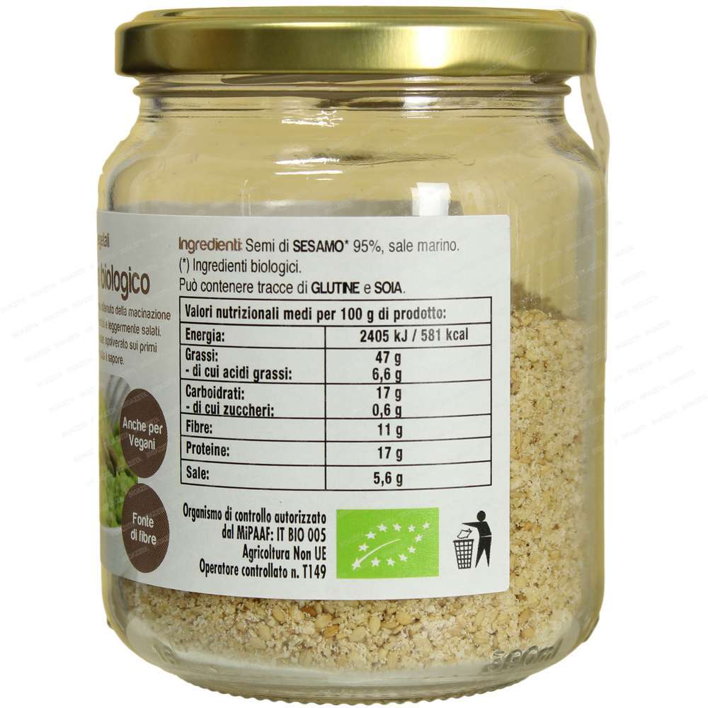 Gomasio bio in vetro 125g Pensa bio - immagine 2