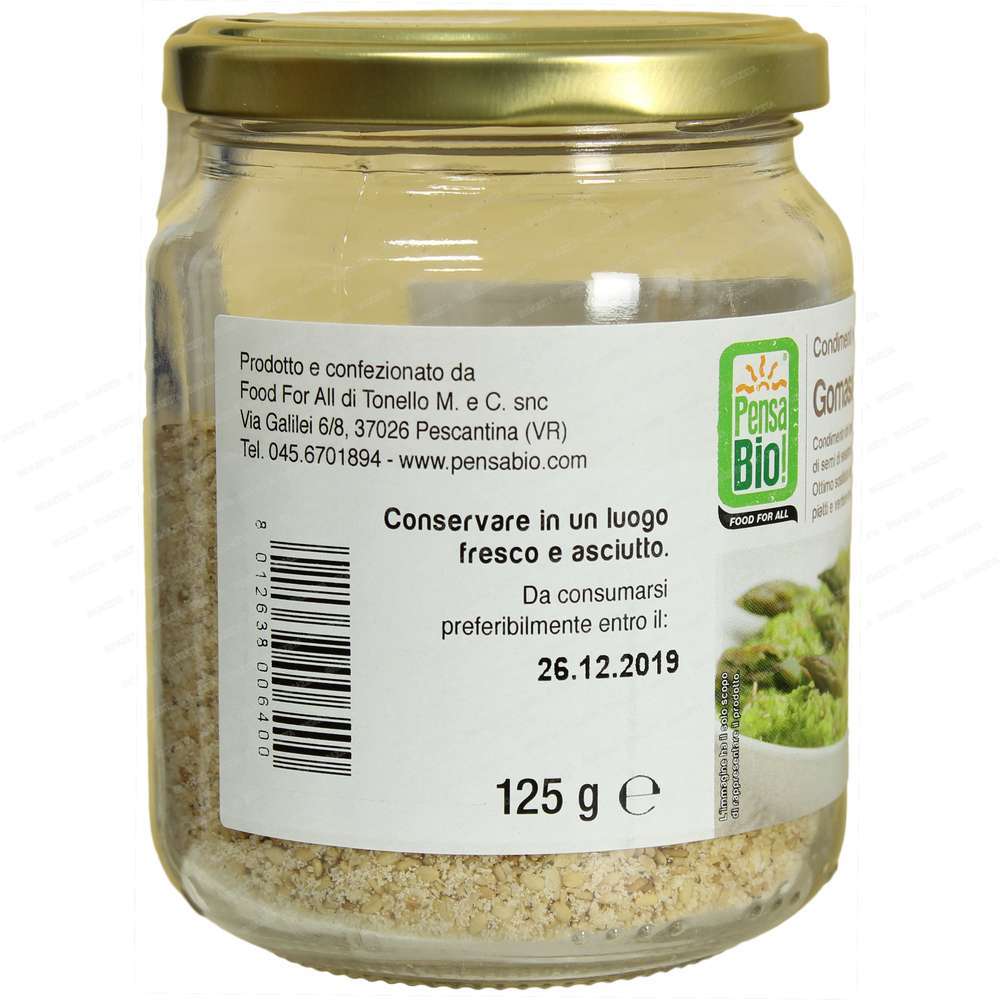 Gomasio bio in vetro 125g Pensa bio - immagine 3