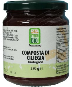 Composta ciliegia bio senza zucchero 320g Pensa bio