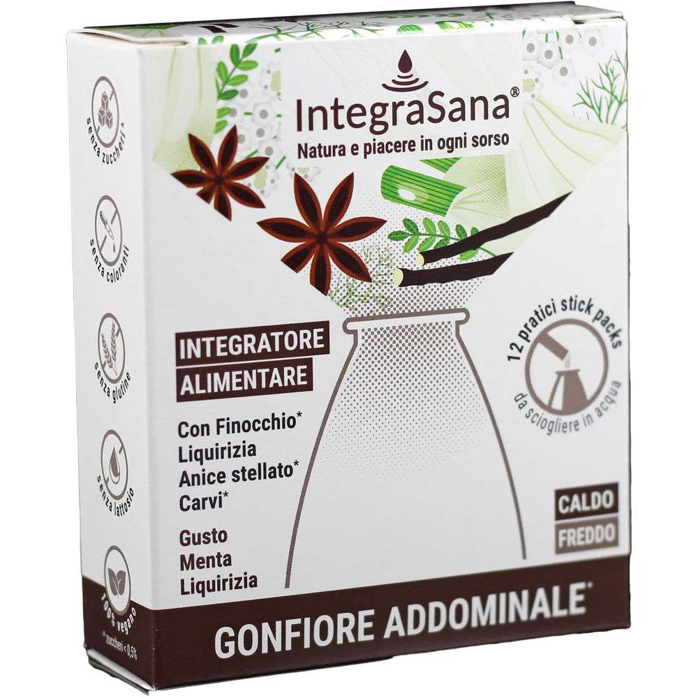 Integrasana Gonfiore addominale 12 stick X 3 - immagine 6