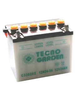 Batteria 24 Ah, Polo Positivo a DX, L. mm 185, P. mm 125, H. mm 170