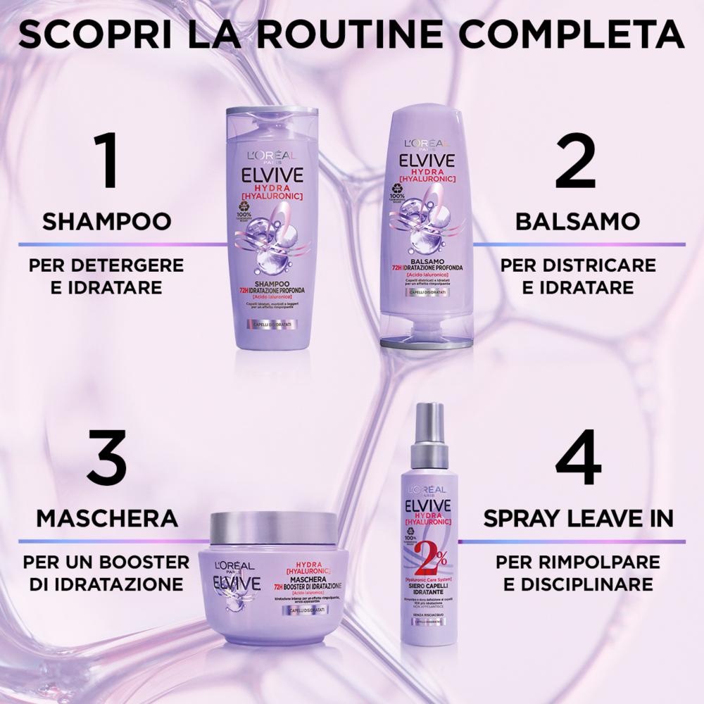 L’Oréal Paris Elvive Maschera con Acido Ialuronico 300 ml - immagine 6