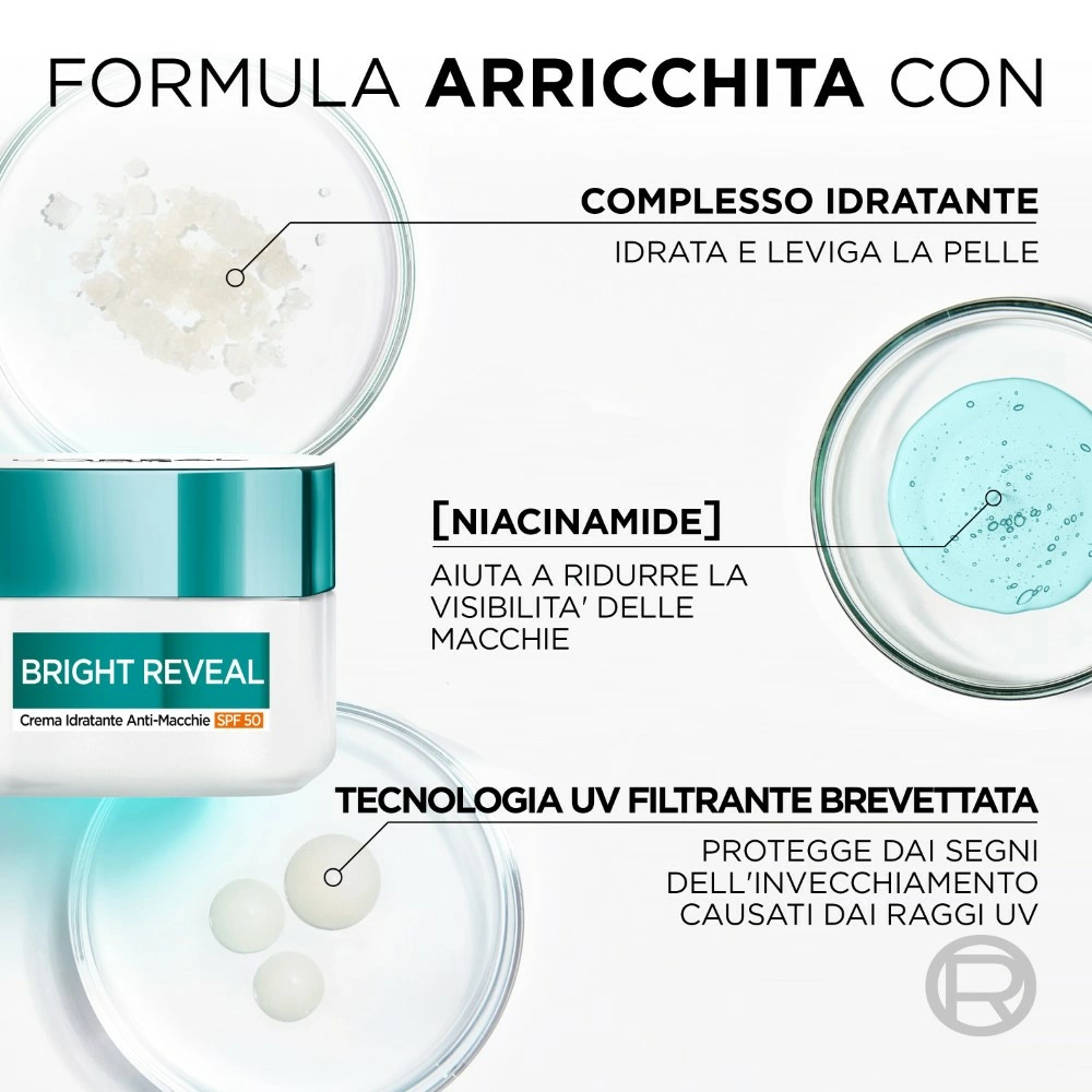 L’Oréal Paris Bright Reveal Crema Idratante Anti-Macchie SPF 50, 50 ml - immagine 2