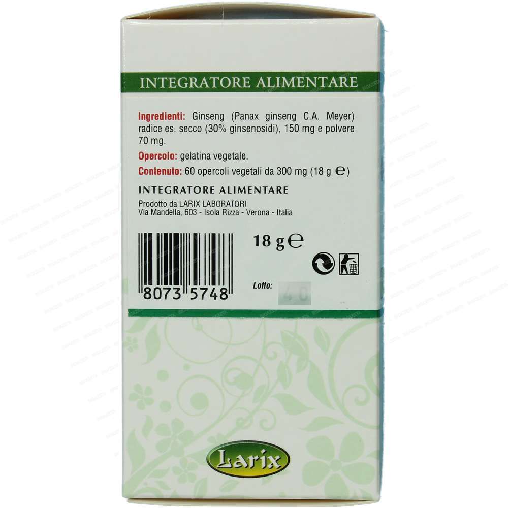 Ginseng 30% opercoli 60 Larix - immagine 2