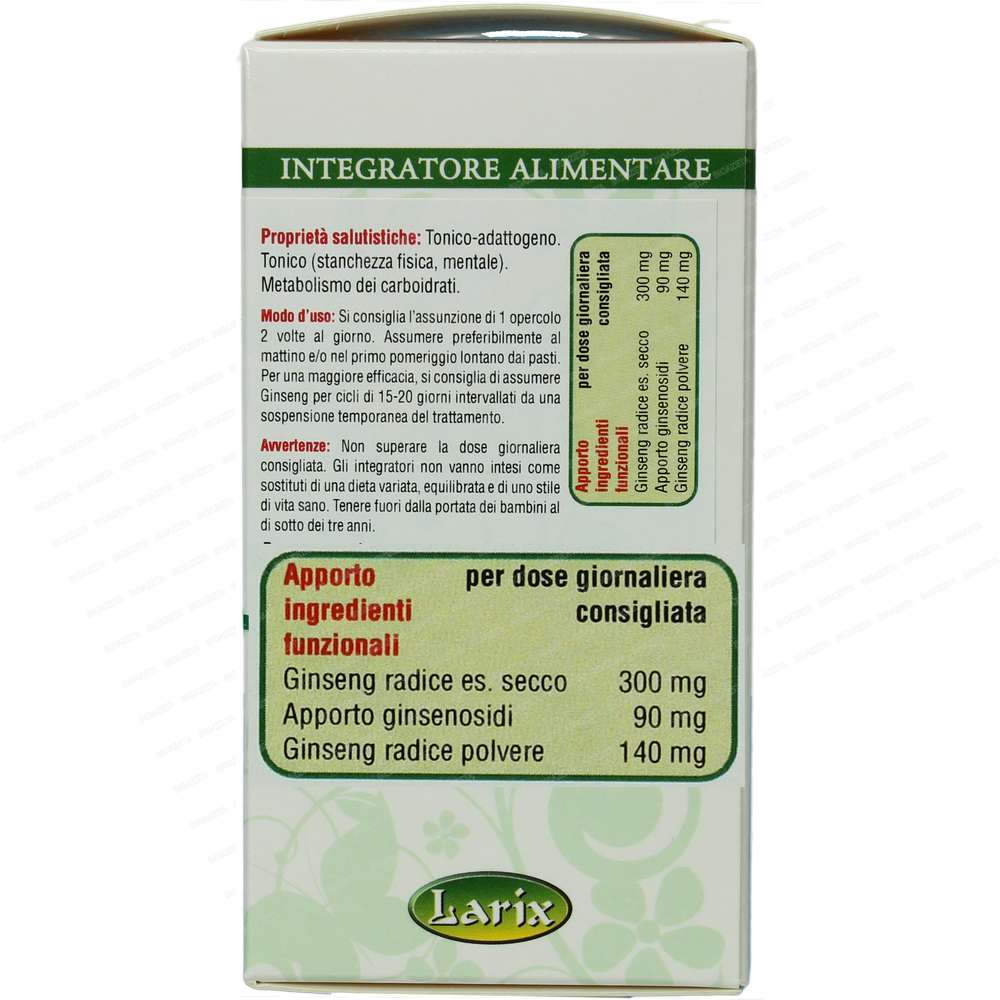 Ginseng 30% opercoli 60 Larix - immagine 3