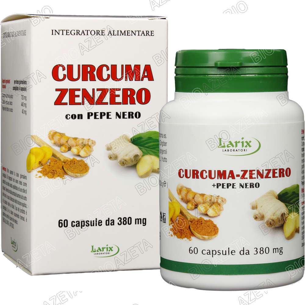 Curcuma zenzero pepe nero 60 capsule Larix