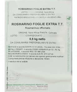 Rosmarino foglie extra Taglio Tisana 500g