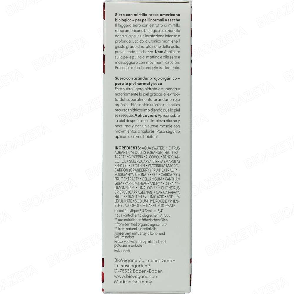 Siero cranberry bio 30ml Biovegane - immagine 2