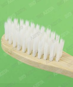 Spazzolino in bambù adulti morbido bianco