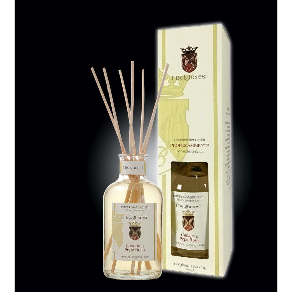 Diffusore Ambiente Canapa e Pepe rosa 3000ml Bolgherello