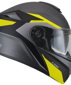 CASCO CGM 568G DRESDA NERO/GIALLO FLUO/BIANCO OPACO