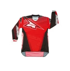 Maglia AXO RAIL JERSEY MX5T0045R00 Nero-Rosso Taglia M