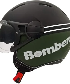 CASCO RODEO DRIVE RD107LUX DOPPIA VISIERA NERO OPACO/VERDE MILITARE