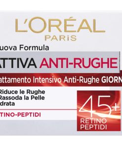 L’Oréal Paris Crema Viso Anti-rughe Attiva 45+, 50 ml