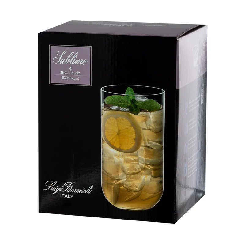 59 cl - Sublime Bicchiere Bibita in Vetro - Set 4 Pezzi - immagine 4