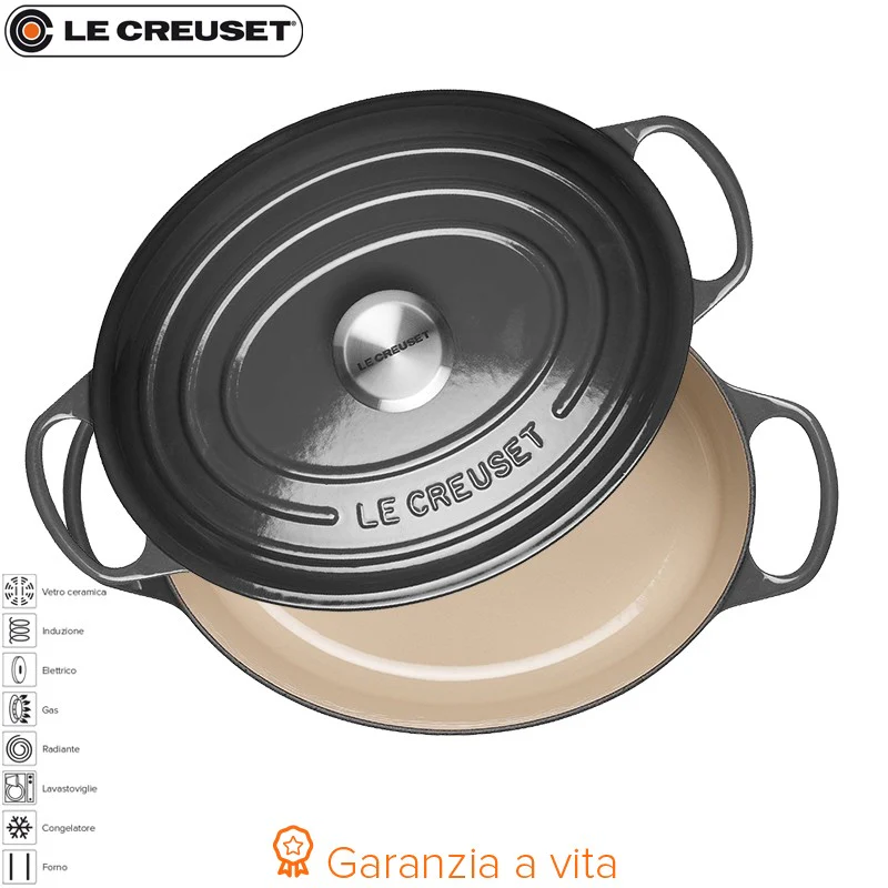 27 cm - Cocotte Evolution Casseruola Ovale In Ghisa - immagine 3