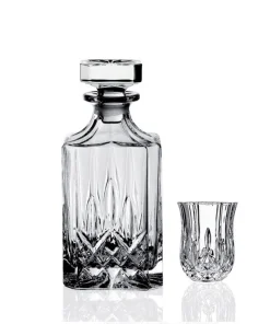 Opera Set Liquore Bottiglia Con Bicchieri in Vetro - Set 7 Pezzi