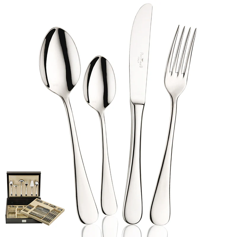 Pitagora Servizio Posate In Acciaio Inox - Set 126 Pz