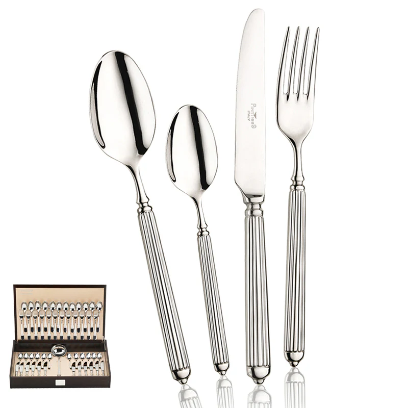 Ellade Servizio Posate In Acciaio Inox Forgiato - Set 49 Pz