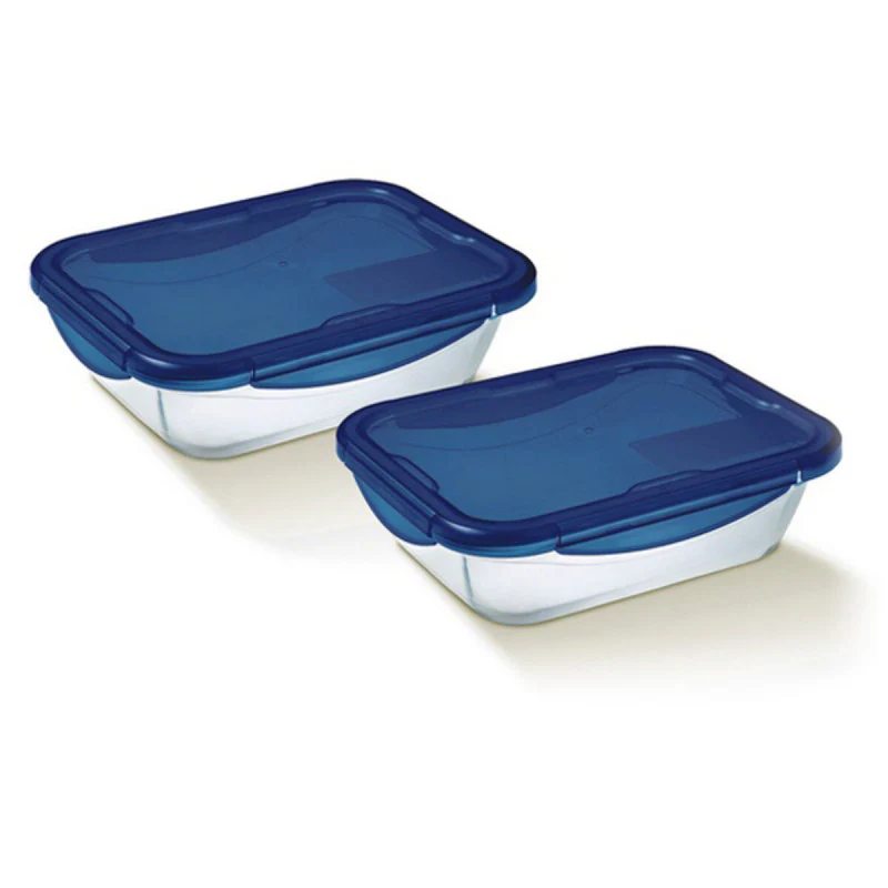 Cook & Go Set Contenitori Per Alimenti In Vetro Borosilicato - Set 2 Pz - immagine 2