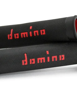 COPPIA MANOPOLE A010 NERO/ROSSO ROAD-RACING cod. A01041C4240B7-0