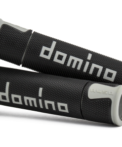 COPPIA MANOPOLE A450 NERO/GRIGIO ROAD-RACING cod. A45041C5240B7-0