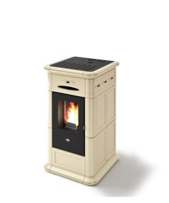 Stufa a pellet Eva Calor Alina 9 Kw maiolica Crema – 901657900