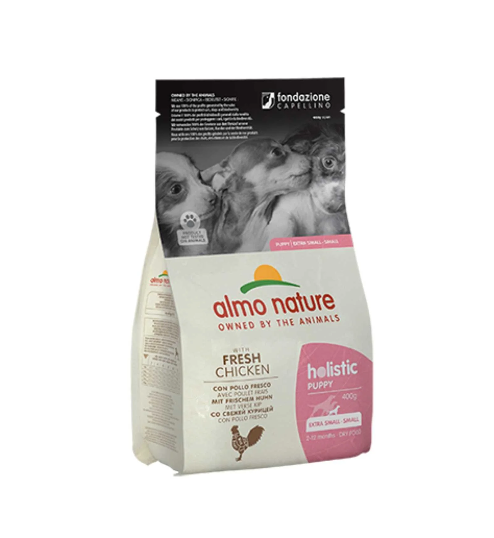 ALMO NATURE CANE HOLISTIC PUPPY SMALL CON POLLO DA 400 GR