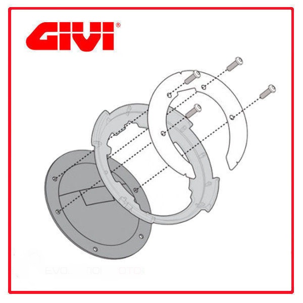 FLANGIA METALLICA PER BORSA DA SERBATOIO GIVI BF02