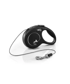 FLEXI CANE GUINZAGLIO NEW CLASSIC CORDA XS 3M NERO