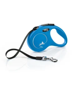 FLEXI CANE GUINZAGLIO NEW CLASSIC FETTUCCIA S 5M BLU