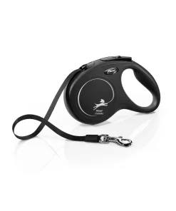FLEXI CANE GUINZAGLIO NEW CLASSIC FETTUCCIA M 5M NERO