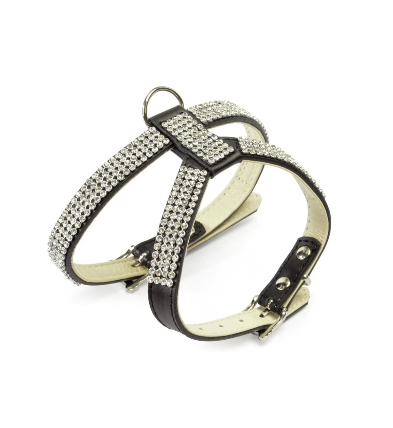 PETTORINA C/STRASS TG GRANDE NERO