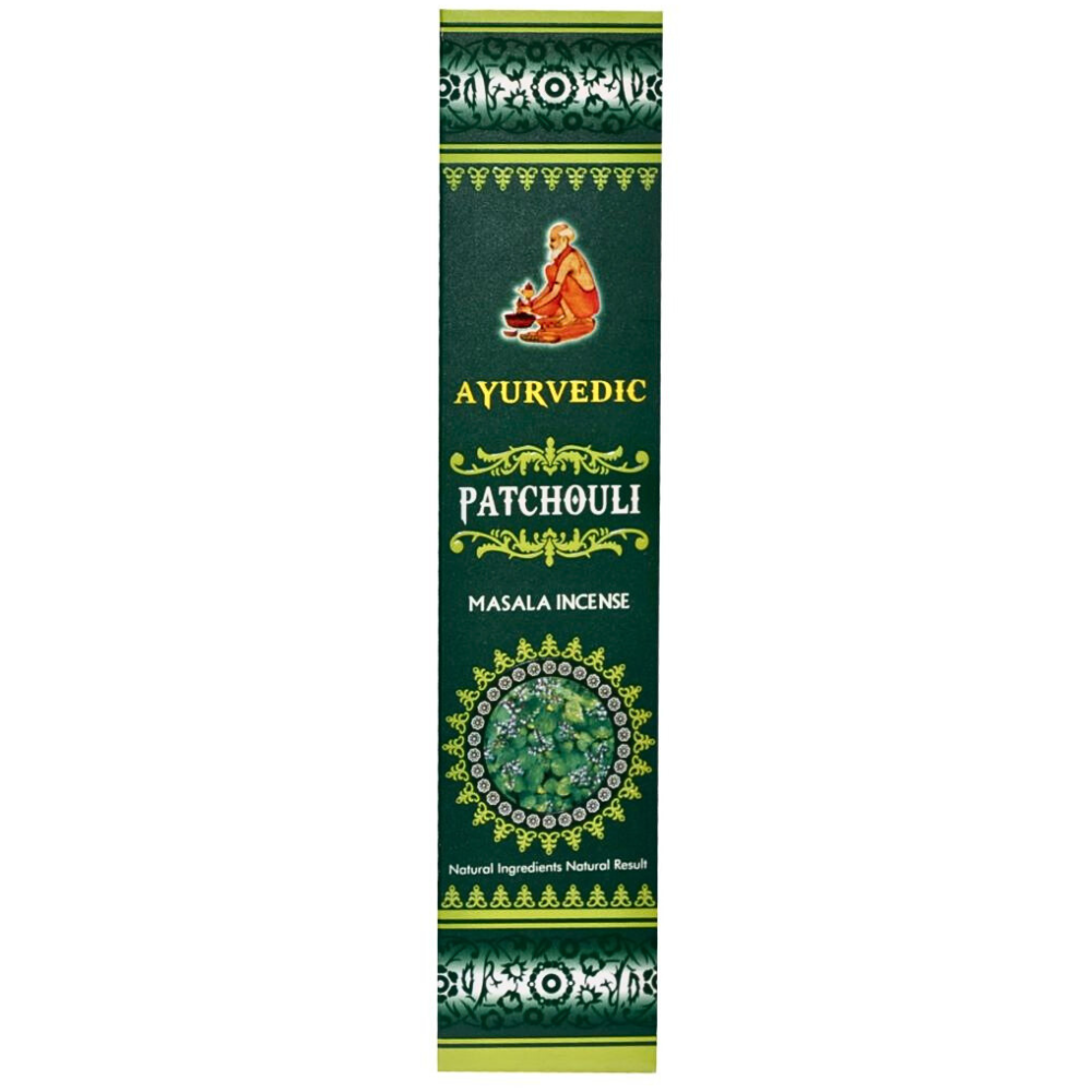 Incenso Masala Ayurvedico Patchouli 15 stick