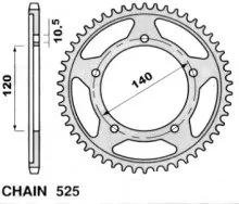 CORONA 4398 PBR PASSO 525 ERGAL DURO
