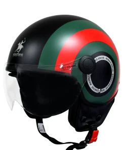 CASCO RODEO DRIVE RD105 NLUX BANDS NERO ROSSO VERDE OPACO