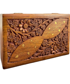 Portagioielli in legno Fiori 20cm